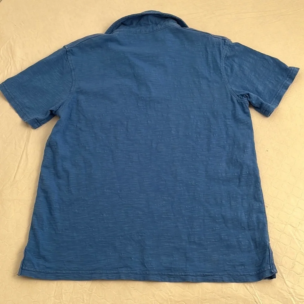 Gap blue burnout pocket short sleeve polo shirt L = 10